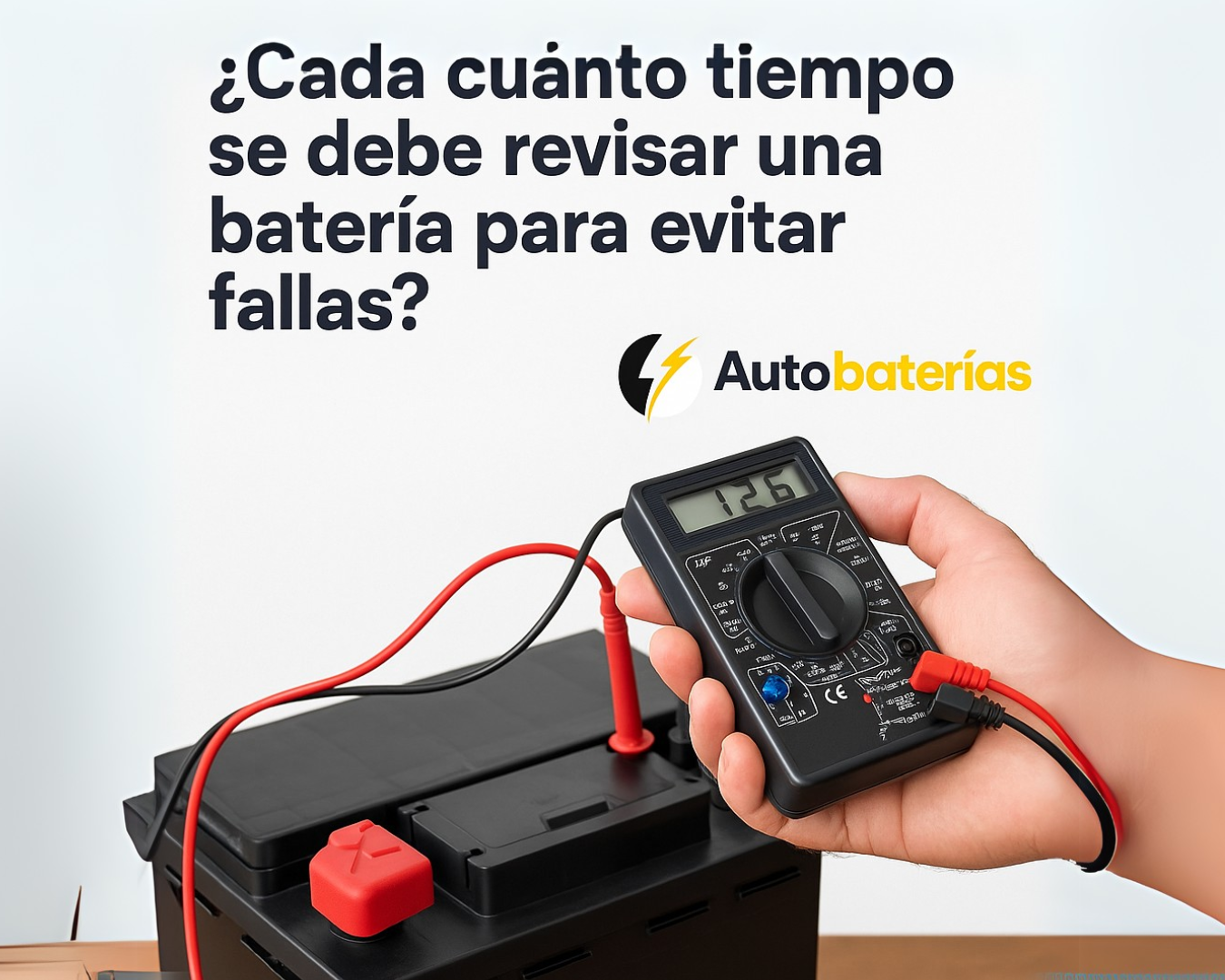 ¿Cada cuánto tiempo se debe revisar una batería para evitar fallas?