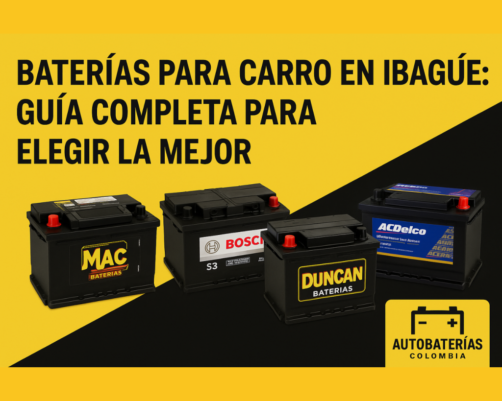 Baterías para carro en Ibagué