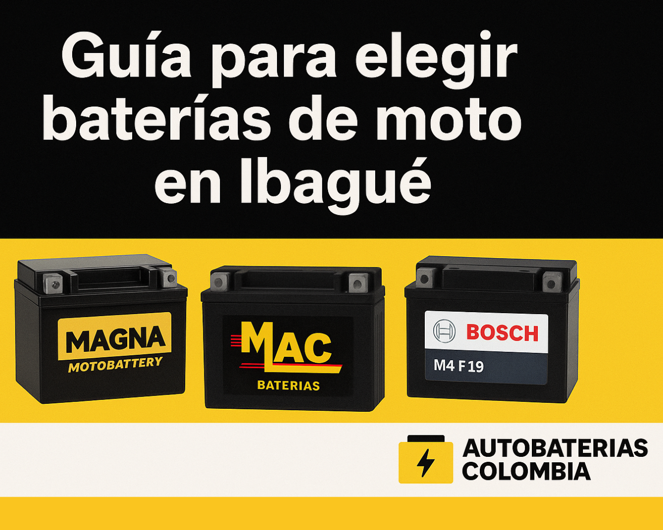 Guía para elegir baterías de moto en Ibagué: potencia y durabilidad para tu camino