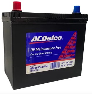 BATERIA ACDELCO NS60 ACD RED LINE 650